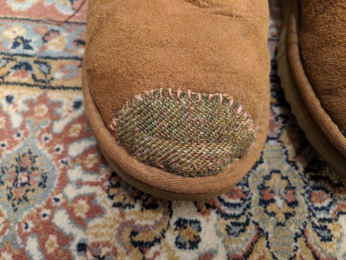 how to fix hole in uggs